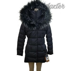 The North Face Black fur HD Down Parkina